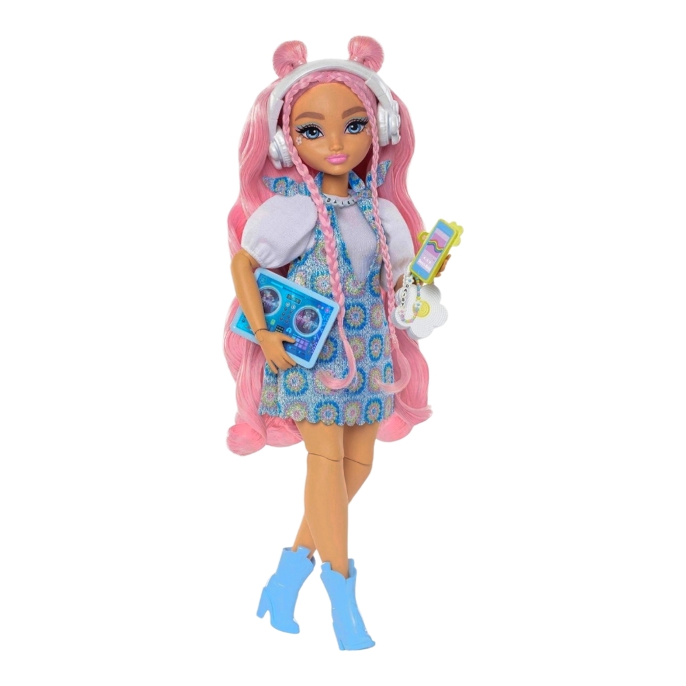 Barbie Dream Besties Daisy Jean Doll with Accessories – Pink Hair Fashion Doll